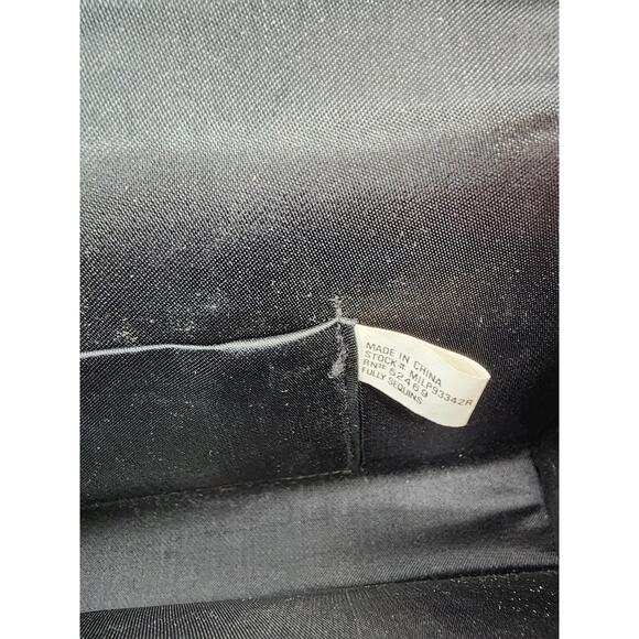 Geometric Sequin Crossbody Shoulder Bag Black with Multicolor Flap - Picture 8 of 13